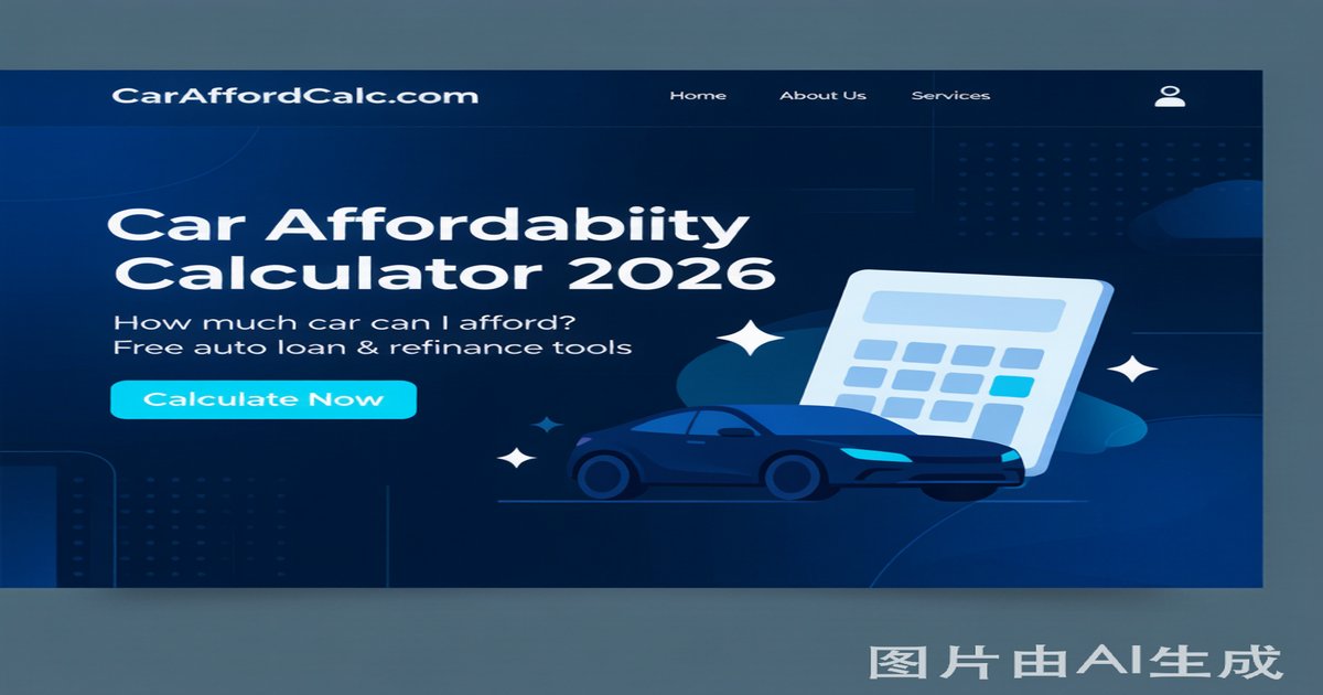 Car Affordability Calculator 2026 — Free Auto Loan & Refinance Tools